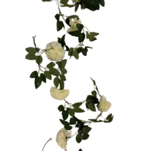 GUIA VERDE CON FLOR BLANCA