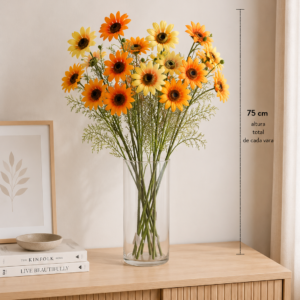 VARA GIRASOL X 3 FLORES ALT 75 CM