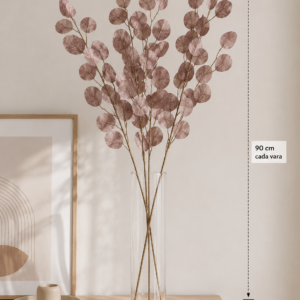 VARA HOJA MONEDA 90 CM OCRE