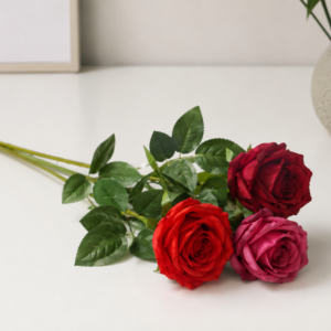 VARA ROSA TERCIOPELO 75 CM